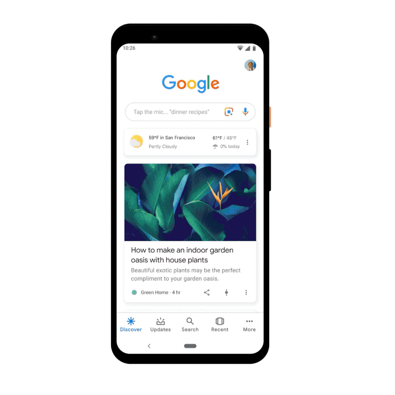 Web Stories in Discover (source: https://blog.google/web-creators/web-stories-discover-search)